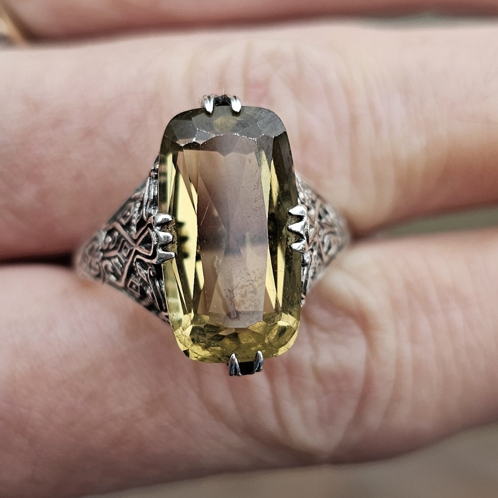 Sterling Citrine Ring